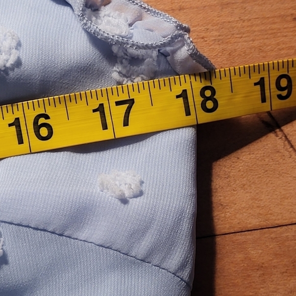 Eilly Bazar Ruffle Trim Clip Dot Dress Size L - Picture 8 of 10